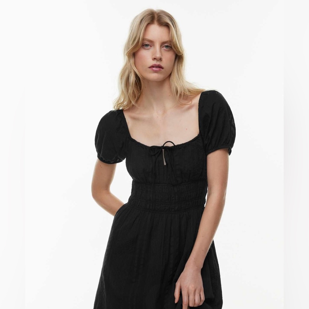 Aritzia Little Black Dress Sexy Funeral Dress Organic Cotton Mini Sunday Best